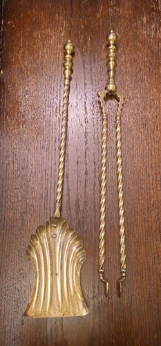 Set ornate victorian brass - of,