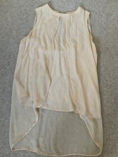 Marella Peach Apricot 100% Silk Top sz 14.  New