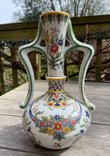 Vintage French Faience Vase -