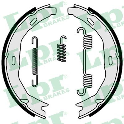 09660 lpr brake shoe - 09660, set