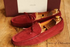 John Lobb Burgundy Suede Lace
