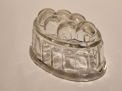 Vintage glass half - glass, jelly