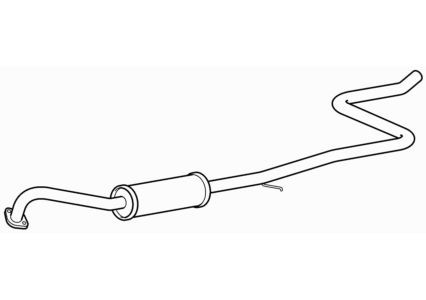 Centre exhaust middle - middle, silencer