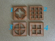 x10 Wooden Fairy / Elf / Doll House Square Windows Craft Blank MDF Embellishment