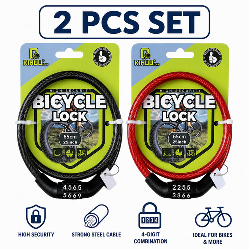 2xcable bike lock combination - 2xcable,