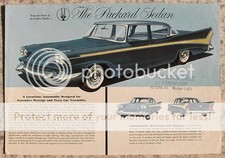 PACKARD SEDAN USA Car Sales Specification Leaflet 1958 #PD 8026