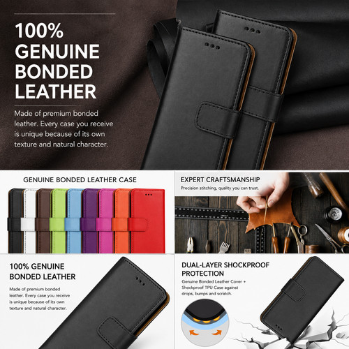 Premium bonded leather wallet - premium,