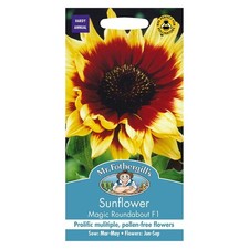 Mr Fothergills Flower Seeds Sunflower Magic Roundabout F1 Hardy Annual Tall