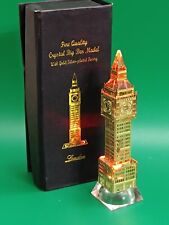 London Souvenir Gold Plated Crystal Big Ben LED Light Up Model