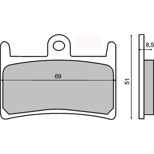 Pair brake pads - pair, yamaha