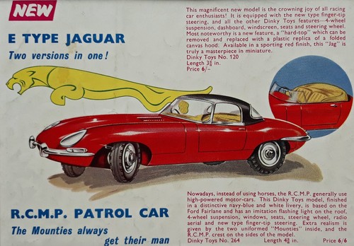Type jaguar car dinky - type,