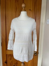 Fat Face White Ivory Crochet