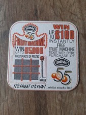 Britvic 55 - Fruit Machine Competition - Beermat - 1980s 
