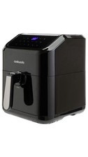 Cookworks 5L Air Fryer – 1600W Digital Display – Black Oil-Free Fryer