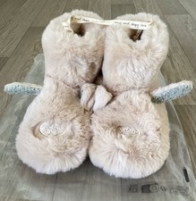 Fat Face Womens Beau Ivory Bunny Boot Slippers Size Small 3-4 36-37 BNWT Rrp £35