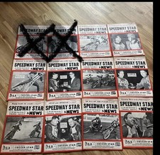 10 X SPEEDWAY STAR & NEWS MAGAZINE BUNDLE Jan -MAR 62 VOL 10 Nos 42-51 Vgc