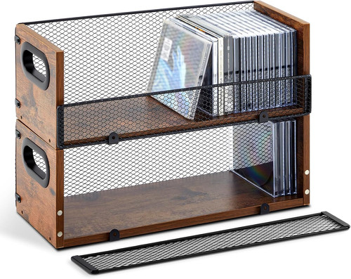 Pcs wooden storage box - cd,