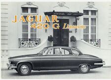 Jaguar 420G Limousine 1966-1967 UK Market Foldout Sales Brochure
