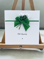 Personalised Handmade Condolence / With Sympathy Card
