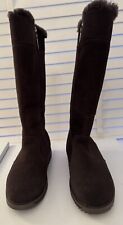 EMU AUSTRALIA ‘MOONTA’ BROWN MERINO WOOL LINED WATERPROOF BOOTS. SIZE 3 (36)