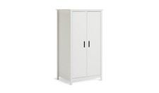 Kids Ronnie Short 2 Door Wardrobe - White