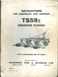 Ransomes plough ts59z - ransomes,