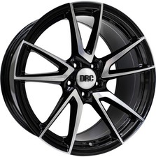 Alloy Wheels 19" DRC DLA Black Polished Face For Dodge Caravan [Mk5] 08-13