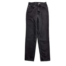 Levis 521 Jeans W26 L30 Womens Black Regular Tapered Fit Vintage Denim