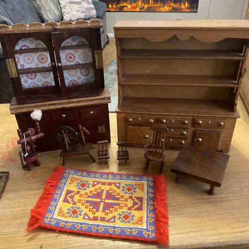 Dolls house furniture - dolls, hand