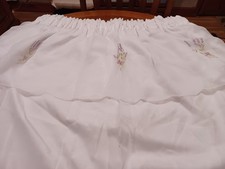 Pair White Curtains Voile