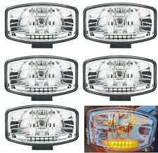 6 x Powerful Halogen Lights Orange LED Spot Position Lamps Two Functions Truck #