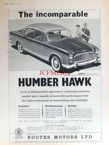 Vintage humber hawk - vintage, saloon