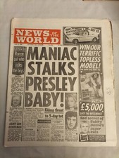 1989 NEWS OF THE WORLD Maniac Stalks Presley Baby + Kathy Lloyd page 3