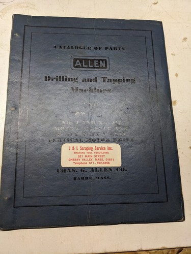 Allen drill tapping machine - allen,