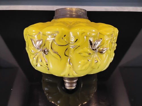 Yellow victorian duplex glass - ,