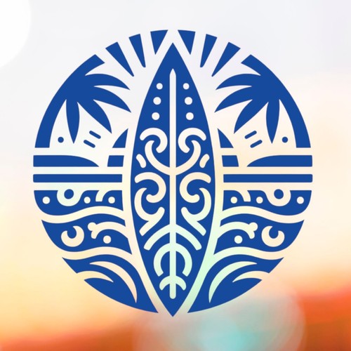 Tribal surfing vinyl decal - tribal,