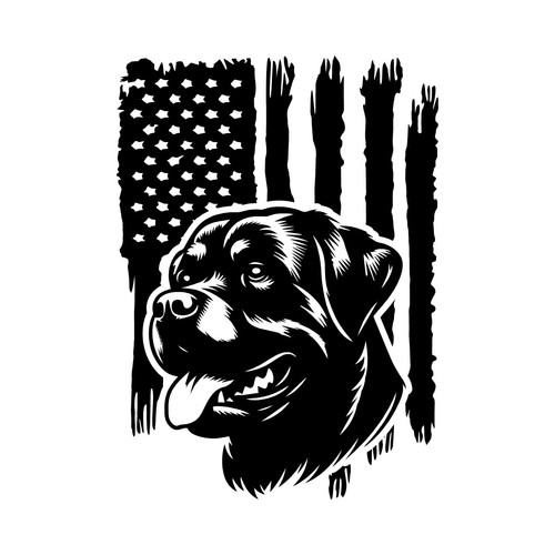 Distressed american flag - distressed,