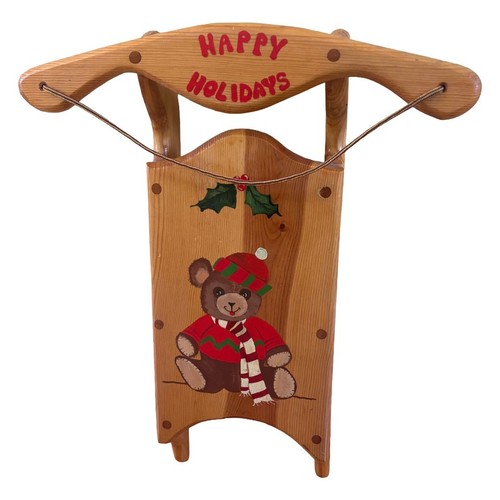 Vintage hand painted wooden - vintage,