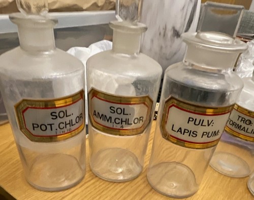 Set glass apothecary - set, of