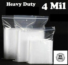 HEAVY DUTY 4 Mil Clear Zip
