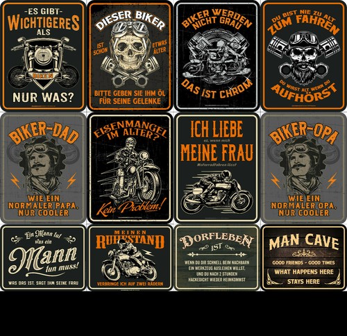 Funny biker signs - funny, men