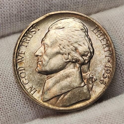 1938 jefferson nickel - jefferson, 5c