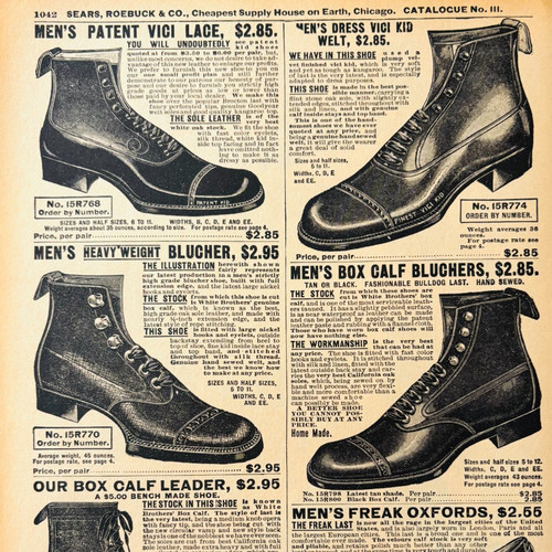 1901 leather boots shoes - 1901,