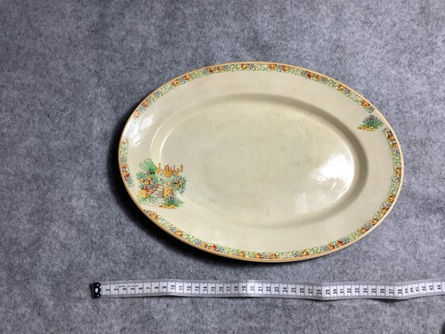 Vintage large oval meat - oval,