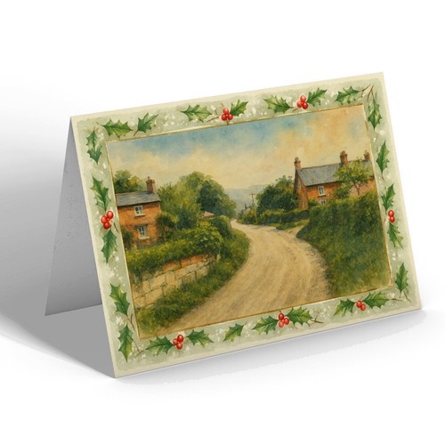 Xmas notelet rhosmadoe - xmas,