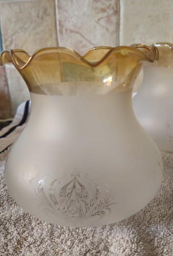 Vintage glass light shades - vintage,