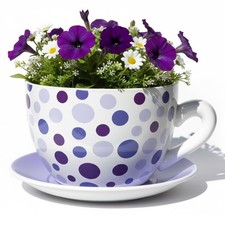 7.5” Round Ceramic Teacup