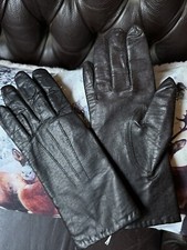 Debenhams Classic ladies black leather gloves size S lined unworn ? BNNT