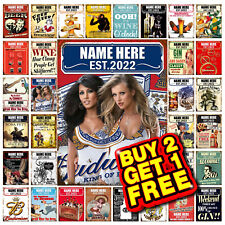 Personalised Tin Metal Sign