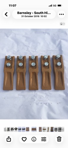 Micro digger bucket teeth - digger, x5